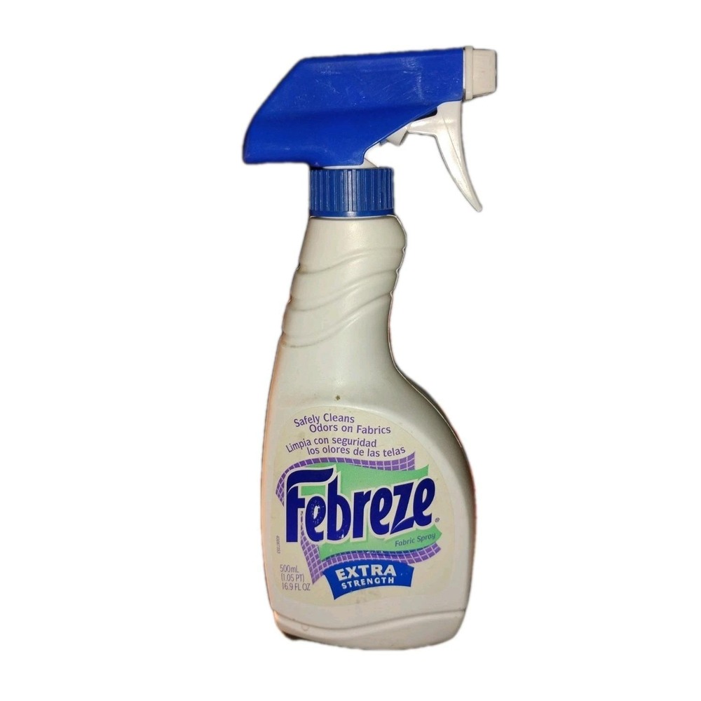 Vtg Febreze Fabric Cleaner Spray Extra Strength Odor Cleaner prop 1/3 fl 2000